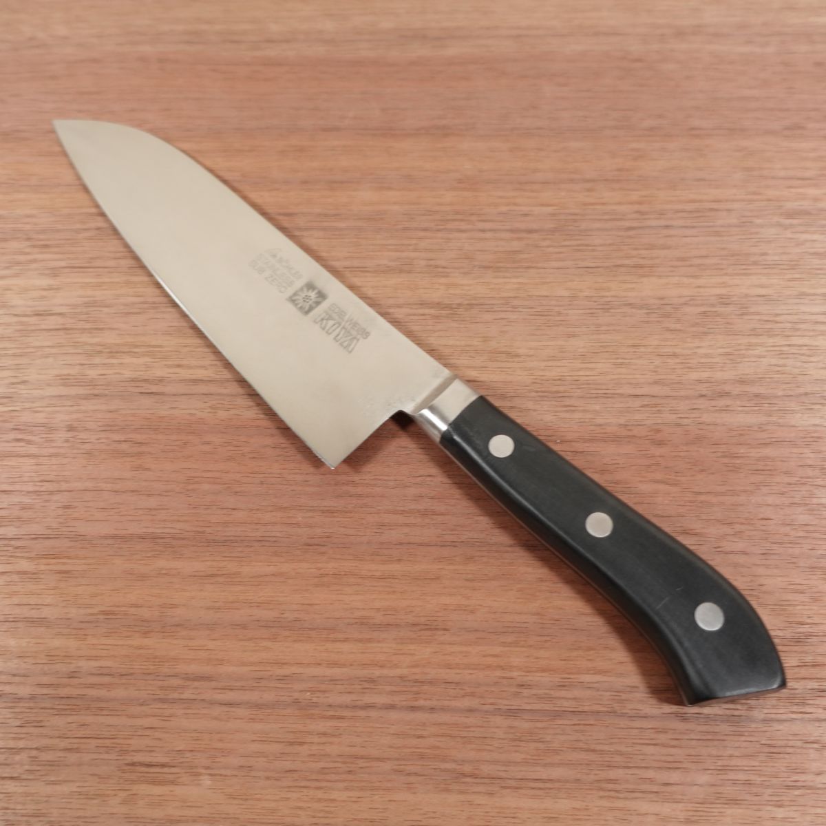 KIYA EDELWEISS Santoku Knife, Sharpened, Sub Zero, All-Purpose Knife, 180mm