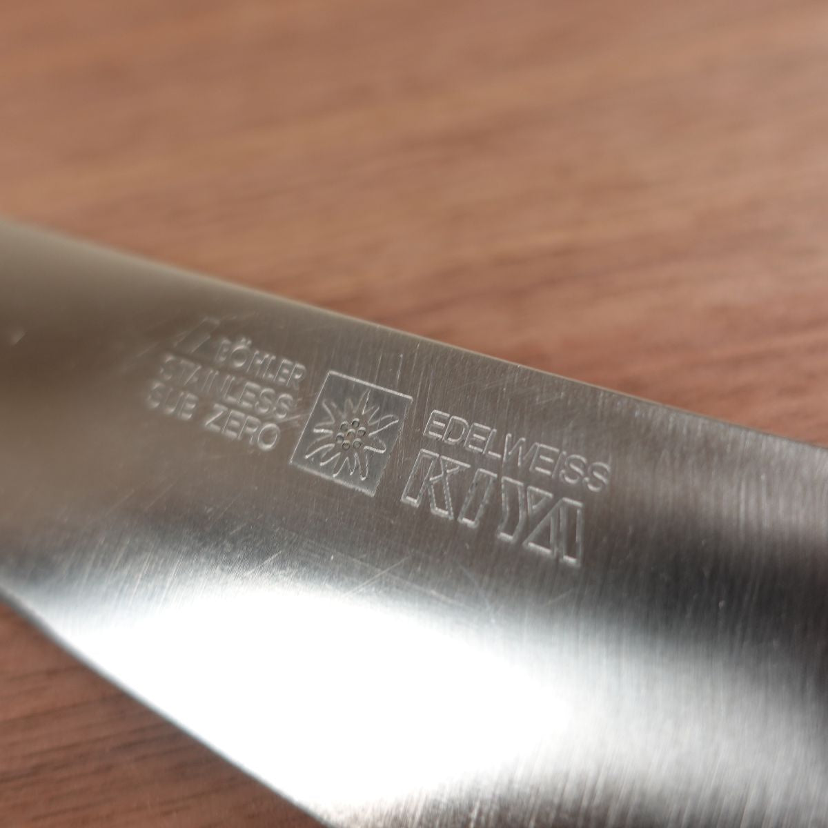 KIYA EDELWEISS Santoku Knife, Sharpened, Sub Zero, All-Purpose Knife, 180mm