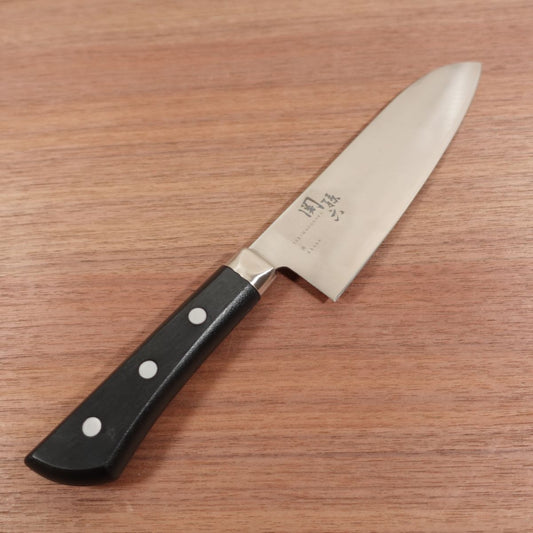 Seki Magoroku Santoku Knife, Sharpened, Akane, All-Purpose Knife, Stainless Steel, KAI, 170mm