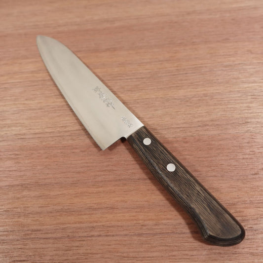 Sakaiya Isshin Santoku Knife, Sharpened, All-Purpose Knife, Hon-Warikomi, Sakaiya Isshin Saku, 180mm