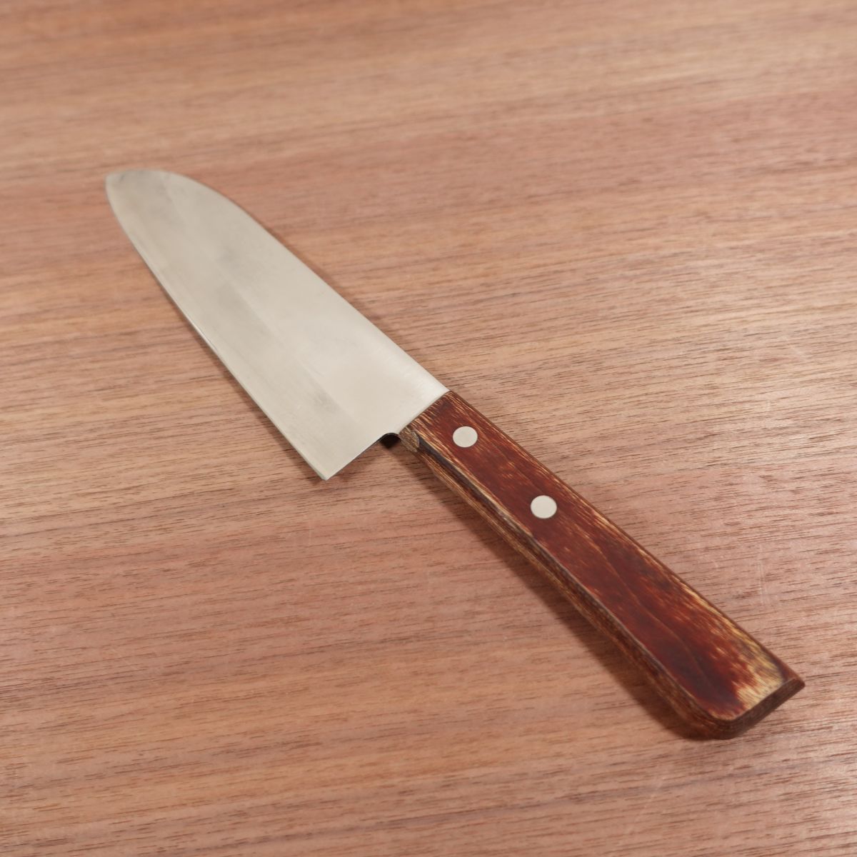 Seki Magoroku Santoku Knife, Sharpened, Higashiyama, Hon-Warikomi Steel, All-Purpose Knife, 170mm