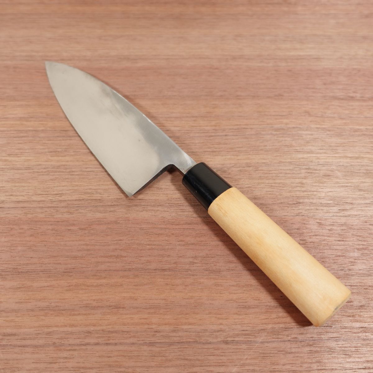 Sadakane Deba Knife, Sharpened, Sadakane Saku, Handmade, Carbon Steel, Single Bevel, Nearly Unused Stored Item, 170mm