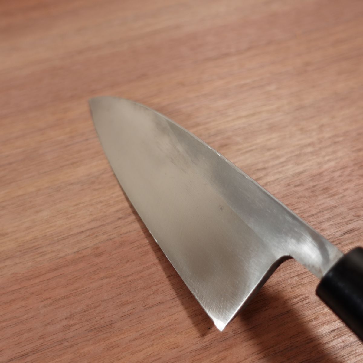 Sadakane Deba Knife, Sharpened, Sadakane Saku, Handmade, Carbon Steel, Single Bevel, Nearly Unused Stored Item, 170mm