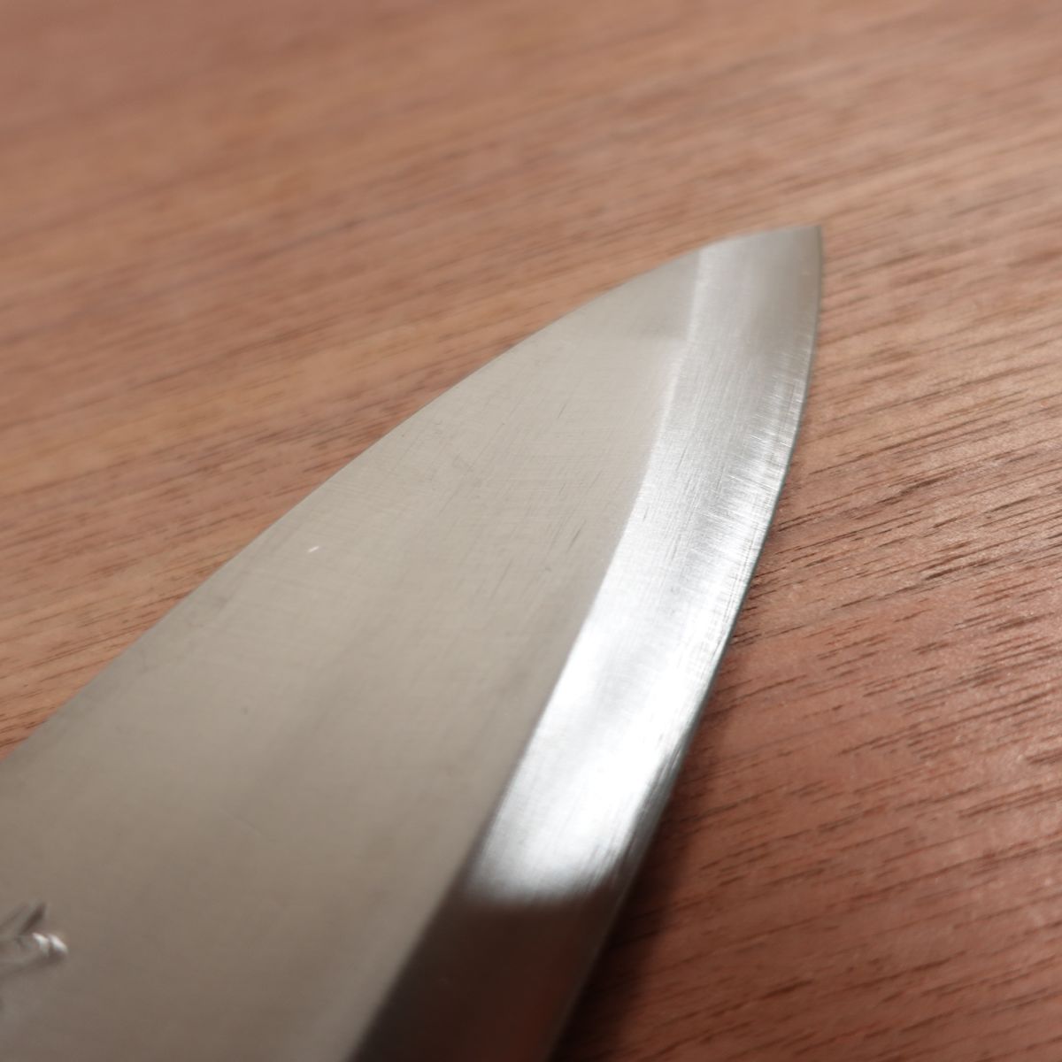 Sadakane Deba Knife, Sharpened, Sadakane Saku, Handmade, Carbon Steel, Single Bevel, Nearly Unused Stored Item, 170mm