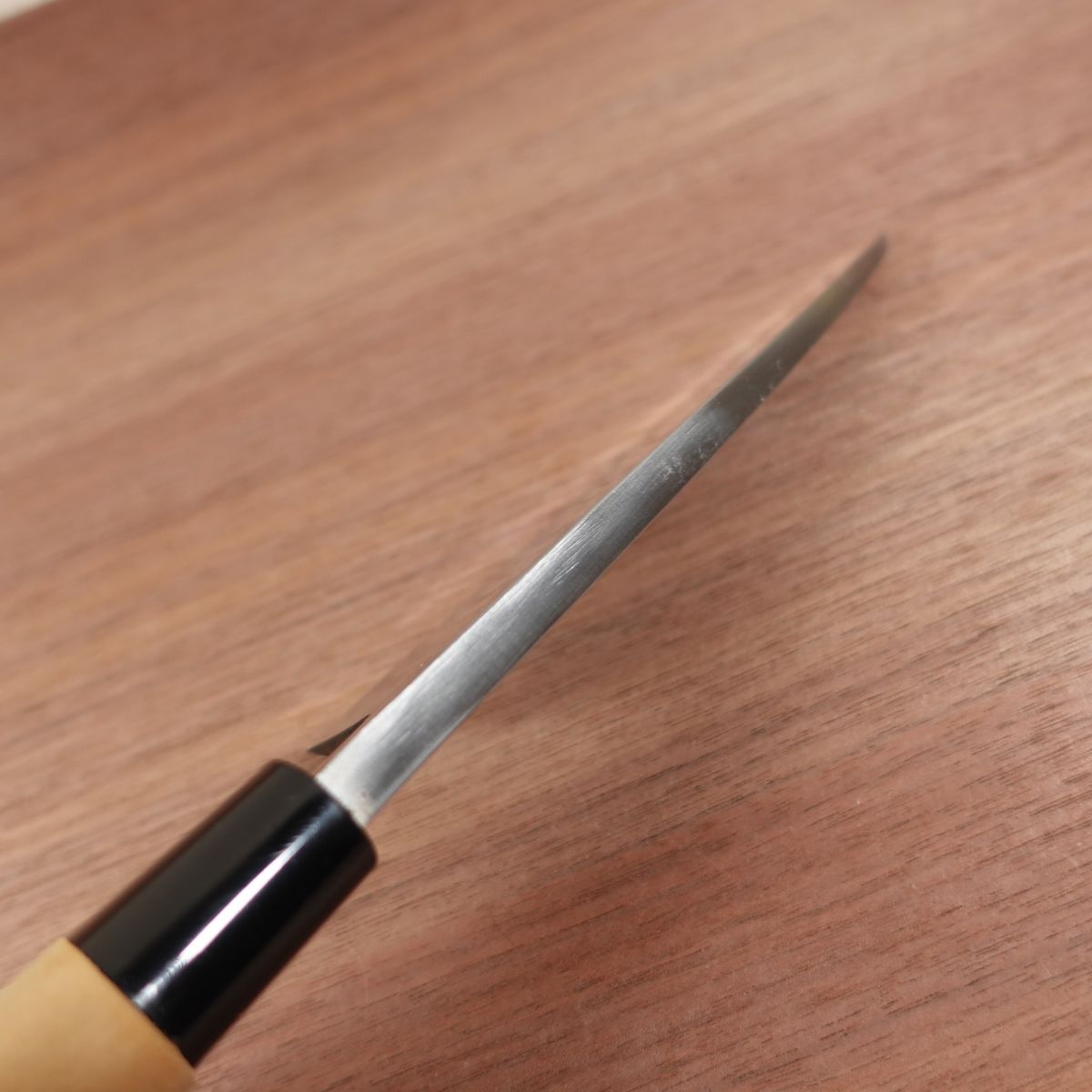 Sadakane Deba Knife, Sharpened, Sadakane Saku, Handmade, Carbon Steel, Single Bevel, Nearly Unused Stored Item, 170mm