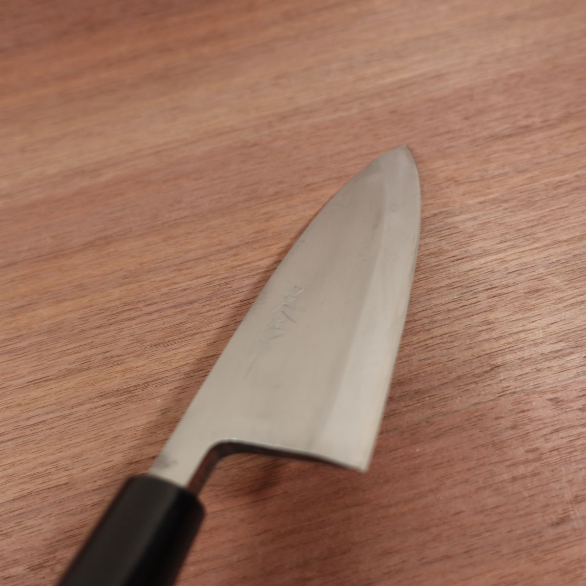 Sadakane Deba Knife, Sharpened, Sadakane Saku, Handmade, Carbon Steel, Single Bevel, Nearly Unused Stored Item, 170mm