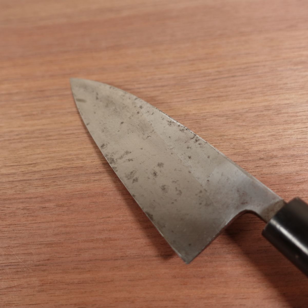 Sakai Ichiji Deba Knife, Sharpened, Water Buffalo Handle, Bessaku, Carbon Steel, Single Bevel, 155mm