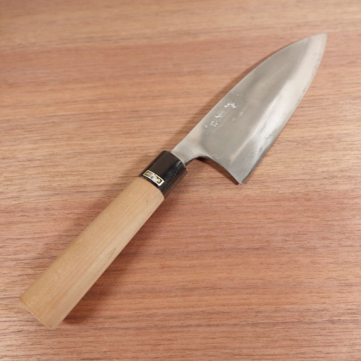Ichiyanagi Noriyuki Deba Knife, Sharpened, Shirogami No. 1, Yasuki Steel, Single Bevel, 175mm