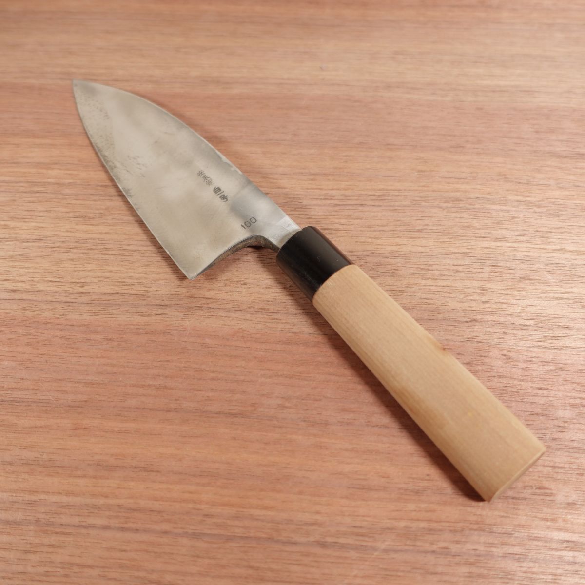 Ichiyanagi Noriyuki Deba Knife, Sharpened, Shirogami No. 1, Yasuki Steel, Single Bevel, 175mm