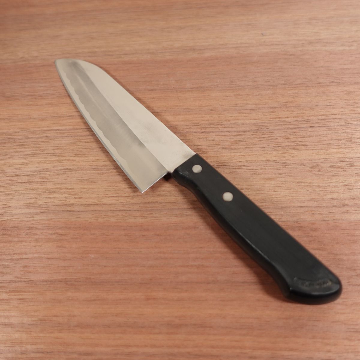 Eiko Santoku Knife, Sharpened, Thin Stainless Steel, All-Purpose Knife, 165mm
