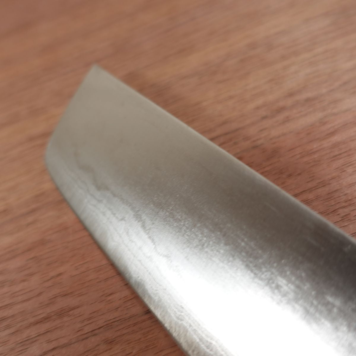 KIYA Nakiri Messer, geschliffen, Damast, Büffelhorn-Griff, Nihonbashi Kiya, Eingetragenes Design, 165mm
