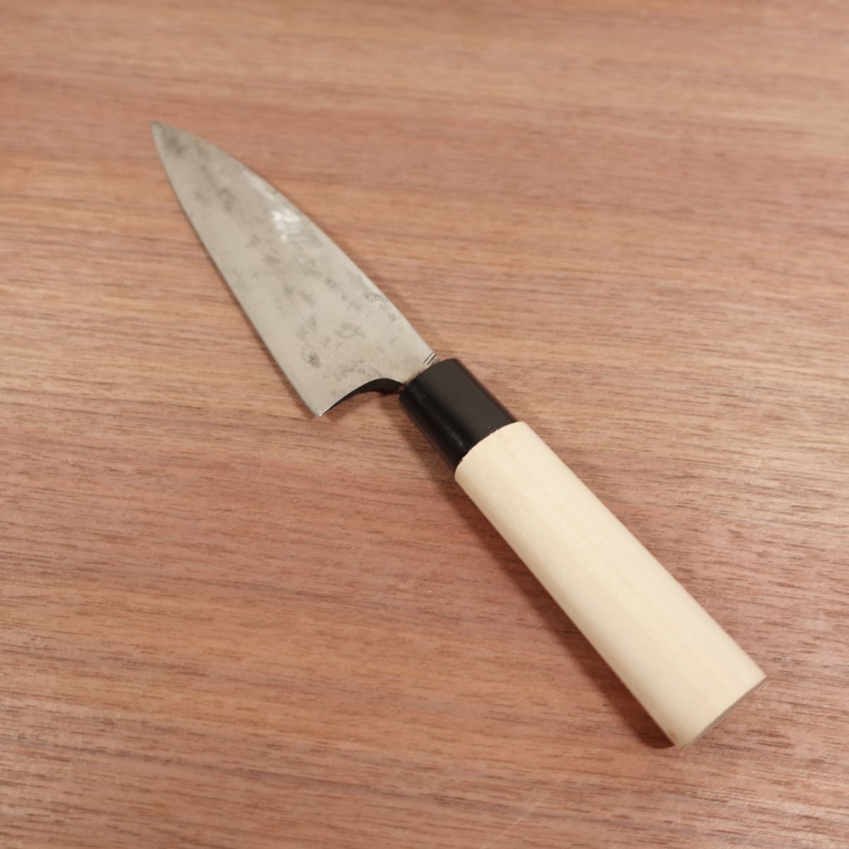 Tadayasu Funayuki Messer, geschliffen, schmales Deba Messer, Griff wie neu, 155mm