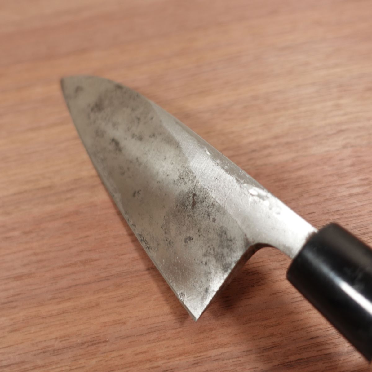 Kinyo Deba-Messer, geschliffen, handgeschmiedet, Karbonstahl, einseitig geschliffen, 165 mm