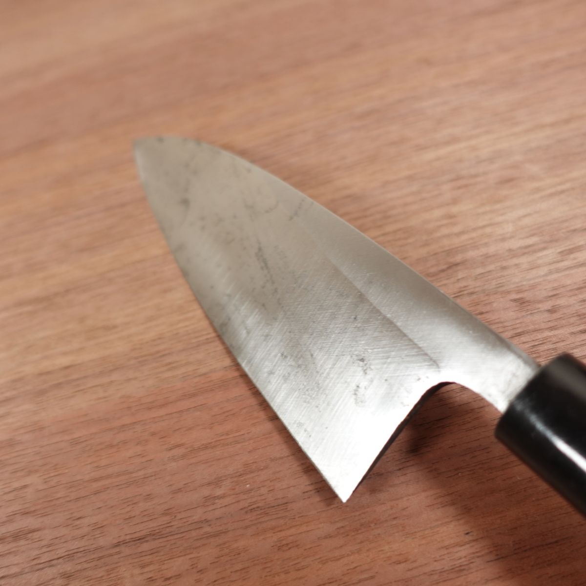 Dairi Deba Messer, geschliffen, Karbonstahl, einseitiger Anschliff, Takagi Uchihamono, Nippon Hamono Co., Ltd., 150mm