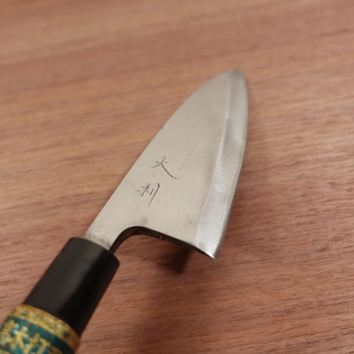 Dairi Deba Messer, geschliffen, Karbonstahl, einseitiger Anschliff, Takagi Uchihamono, Nippon Hamono Co., Ltd., 150mm