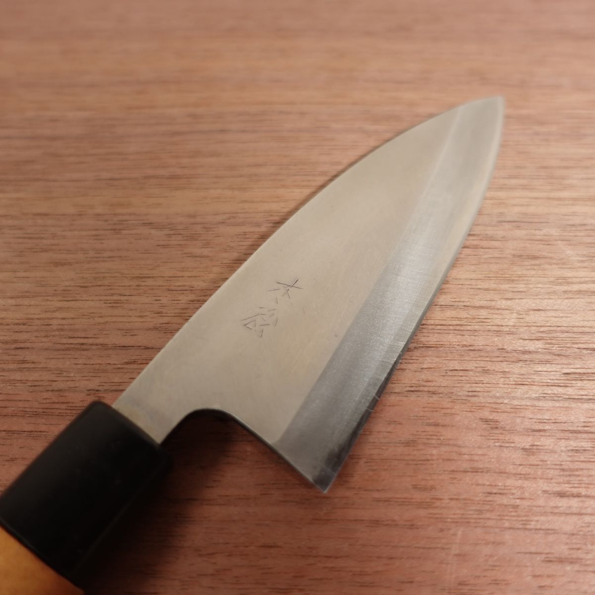 Kiya Ajikiri Knife, Sharpened, Ko-Deba, Ajikiri, Stainless Steel, Box Included, Unused Stored Item, Single Bevel, 120mm