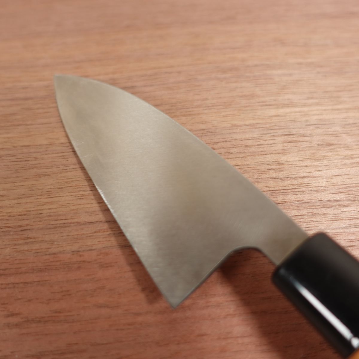 Kiya Ajikiri Knife, Sharpened, Ko-Deba, Ajikiri, Stainless Steel, Box Included, Unused Stored Item, Single Bevel, 120mm
