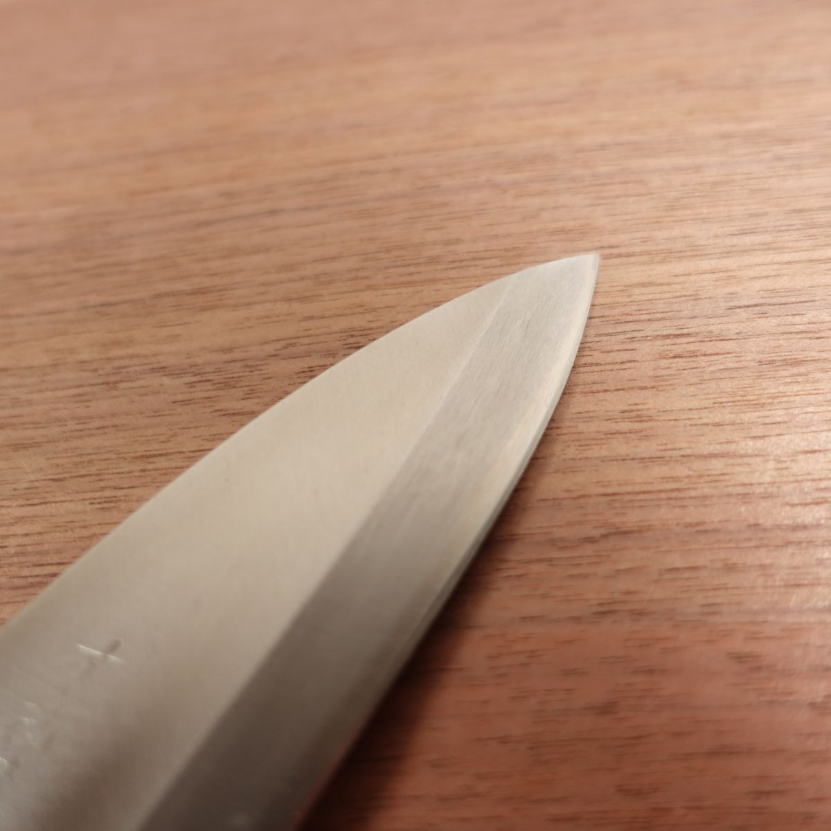 Kiya Ajikiri Knife, Sharpened, Ko-Deba, Ajikiri, Stainless Steel, Box Included, Unused Stored Item, Single Bevel, 120mm