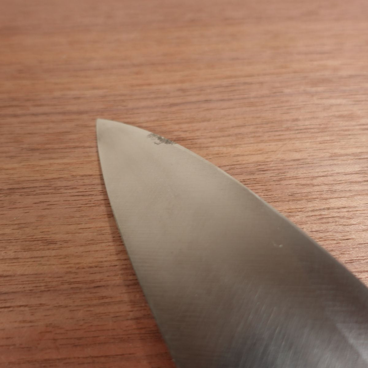 Kanekuma Deba Knife, Sharpened, White Water Buffalo Handle, Saijo, Kanekuma Bessaku, Box Included, Unused Stored Item, Carbon Steel, Single Bevel, 170mm