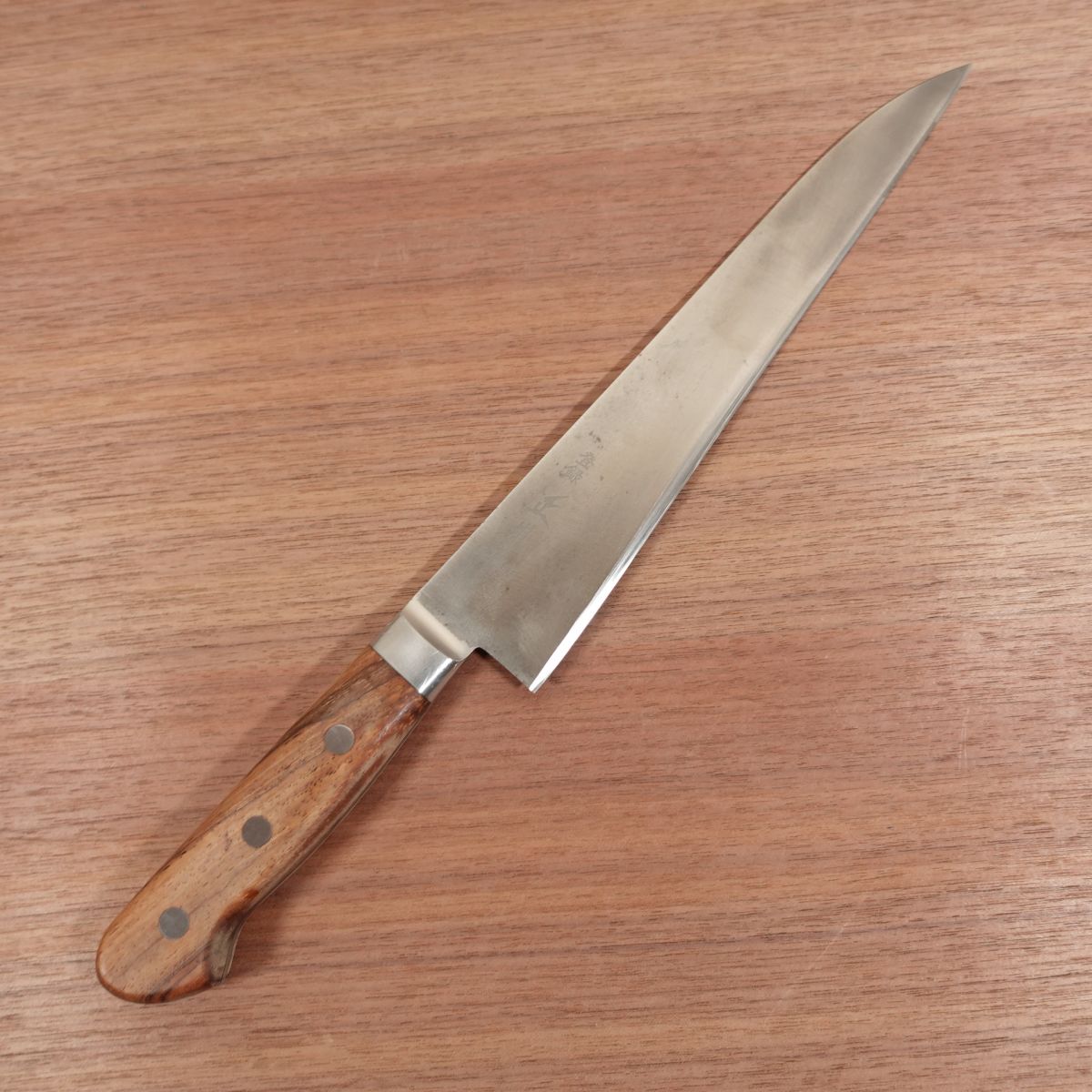 Masamoto Sohonten Chef's Knife, Sharpened, All-Purpose Knife, Carbon Steel, Nearly Single Bevel 90:10, Straight Edge, 240mm