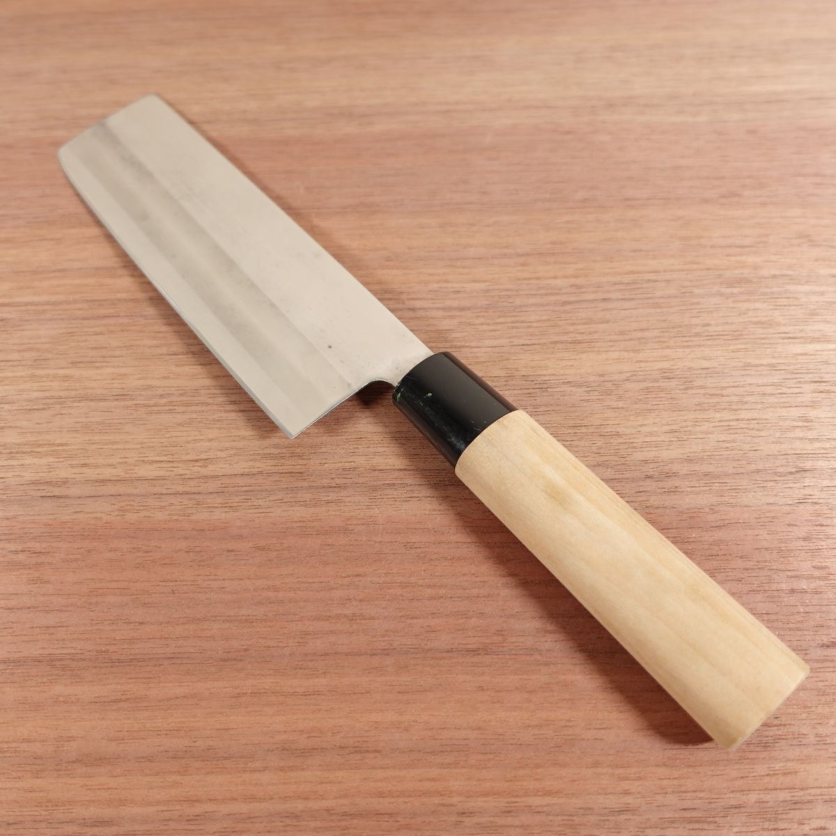 Tetsuhiro Nakiri Sharpened Double Bevel Stainless Steel Lightly Used 160mm