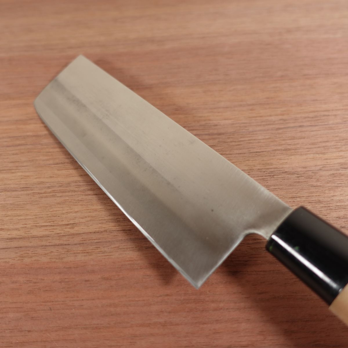 Tetsuhiro Nakiri Sharpened Double Bevel Stainless Steel Lightly Used 160mm