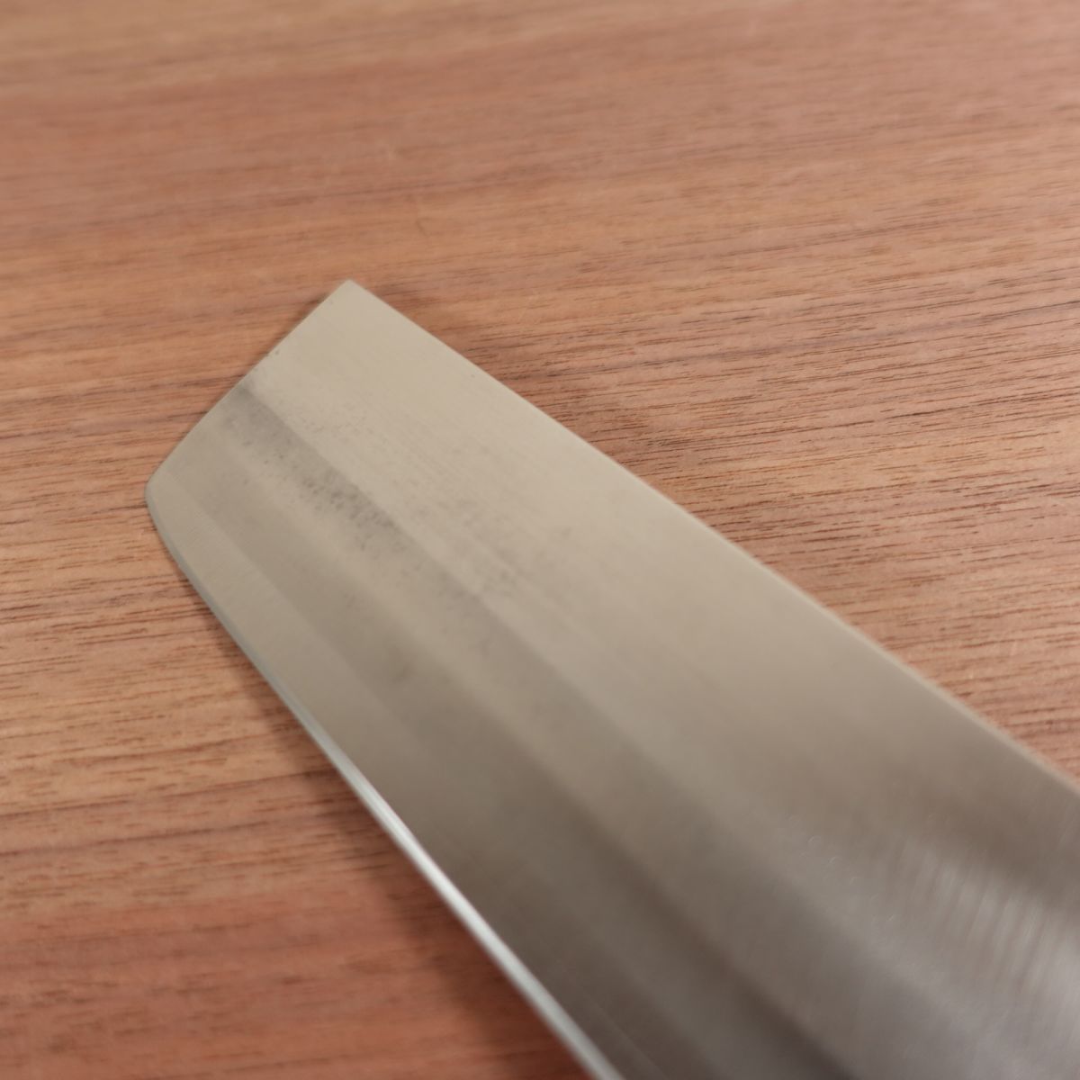 Tetsuhiro Nakiri Sharpened Double Bevel Stainless Steel Lightly Used 160mm