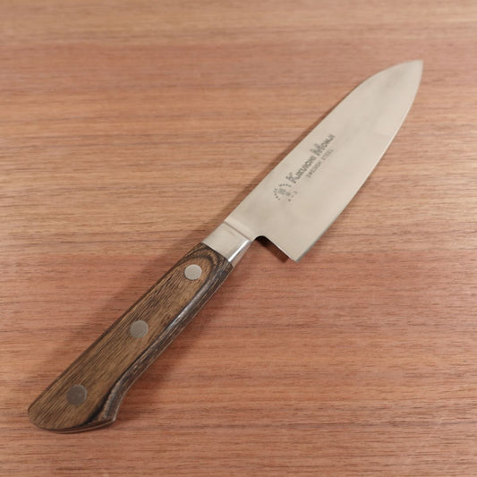 Kikuichimonji Santoku Swedish Steel Laminated A-2 KIKUICHI MONJI 165mm