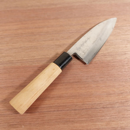 Kiya Yasuhiro Deba Knife, Sharpened, Carbon Steel, Single Bevel, 140mm