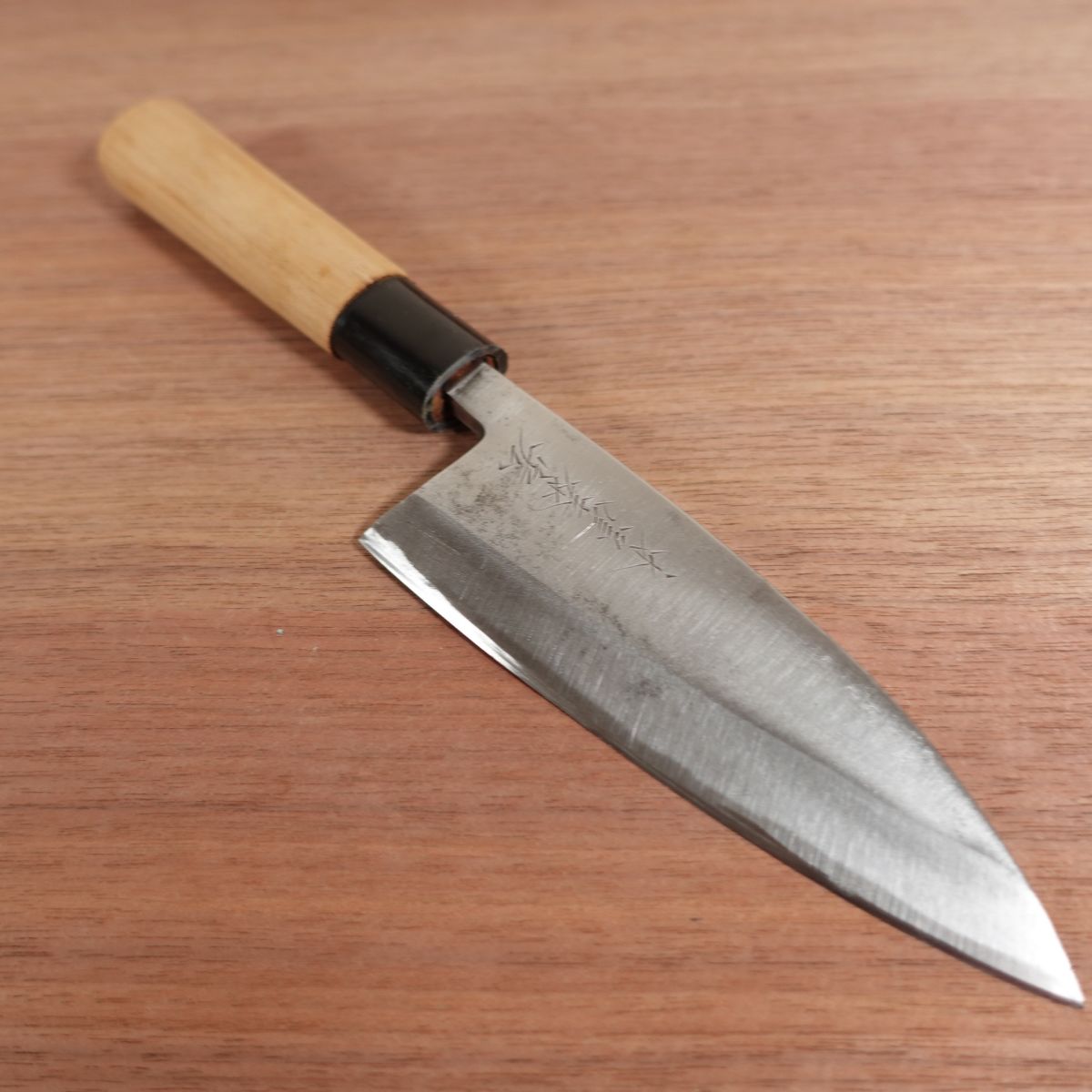 Kiya Yasuhiro Deba Knife, Sharpened, Carbon Steel, Single Bevel, 140mm
