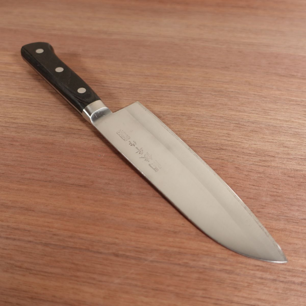 Seki Teppei Santoku Knife, Sharpened, Laminated Steel, Seki Teppei Saku, 165mm