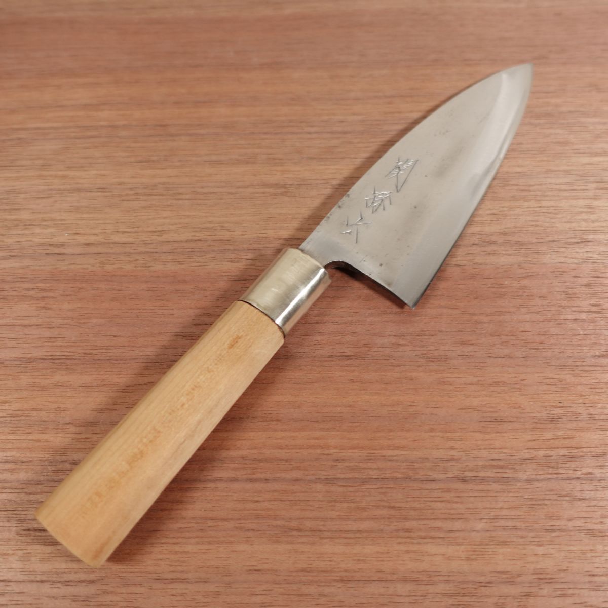 Seki Magoroku Deba Knife, Sharpened, Carbon Steel, Single Bevel, Carefully Used, 150mm