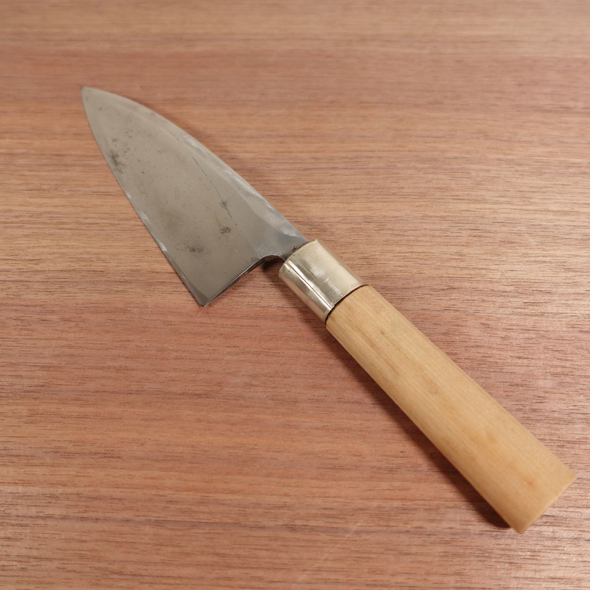 Seki Magoroku Deba Knife, Sharpened, Carbon Steel, Single Bevel, Carefully Used, 150mm