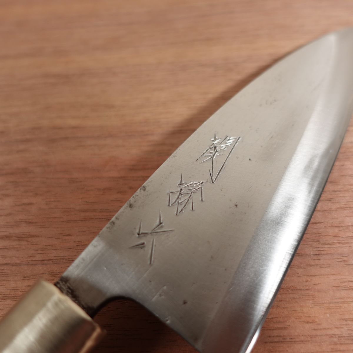 Seki Magoroku Deba Knife, Sharpened, Carbon Steel, Single Bevel, Carefully Used, 150mm