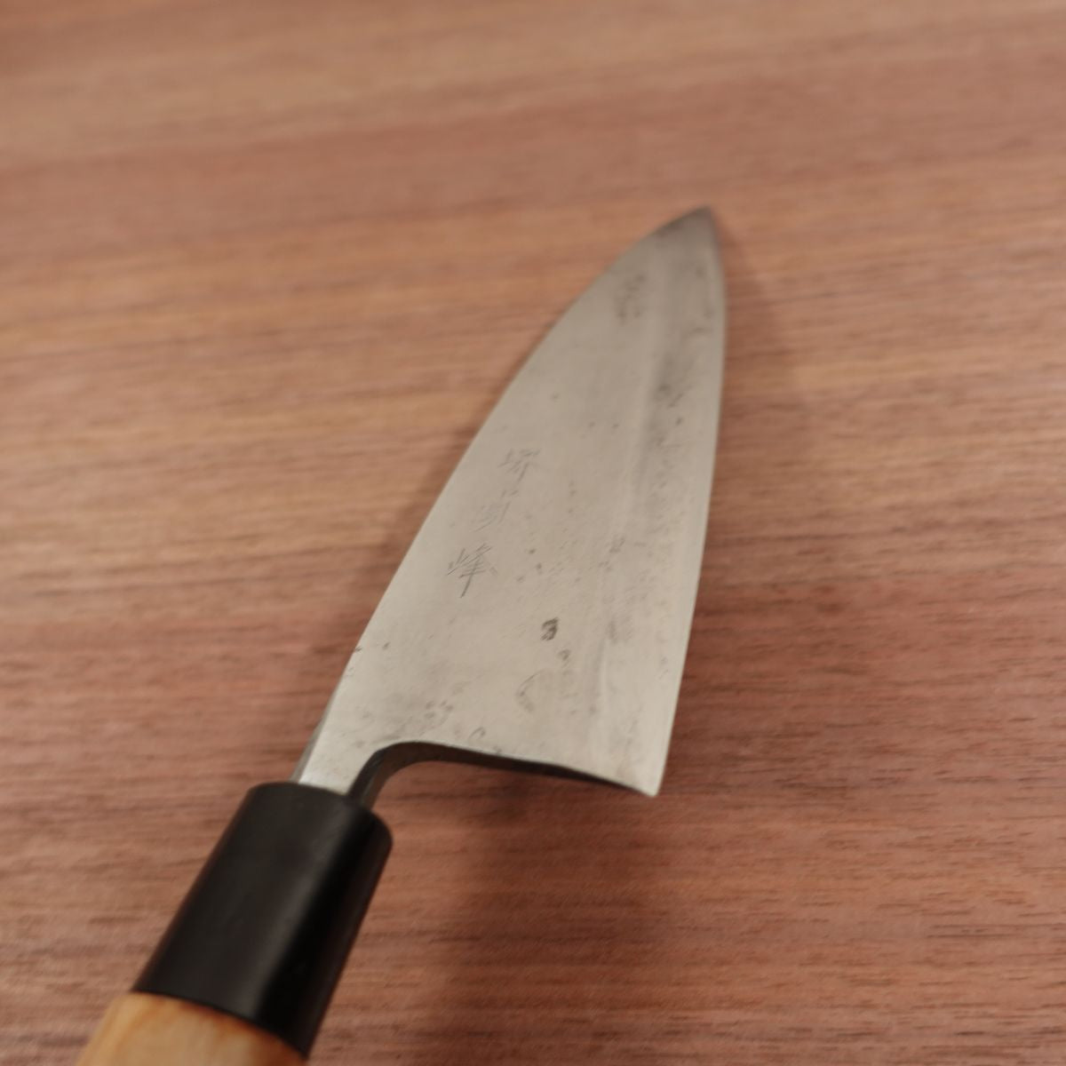Sakai Sadamine Deba Knife, Sharpened, Handmade, Carbon Steel, Single Bevel, 170mm