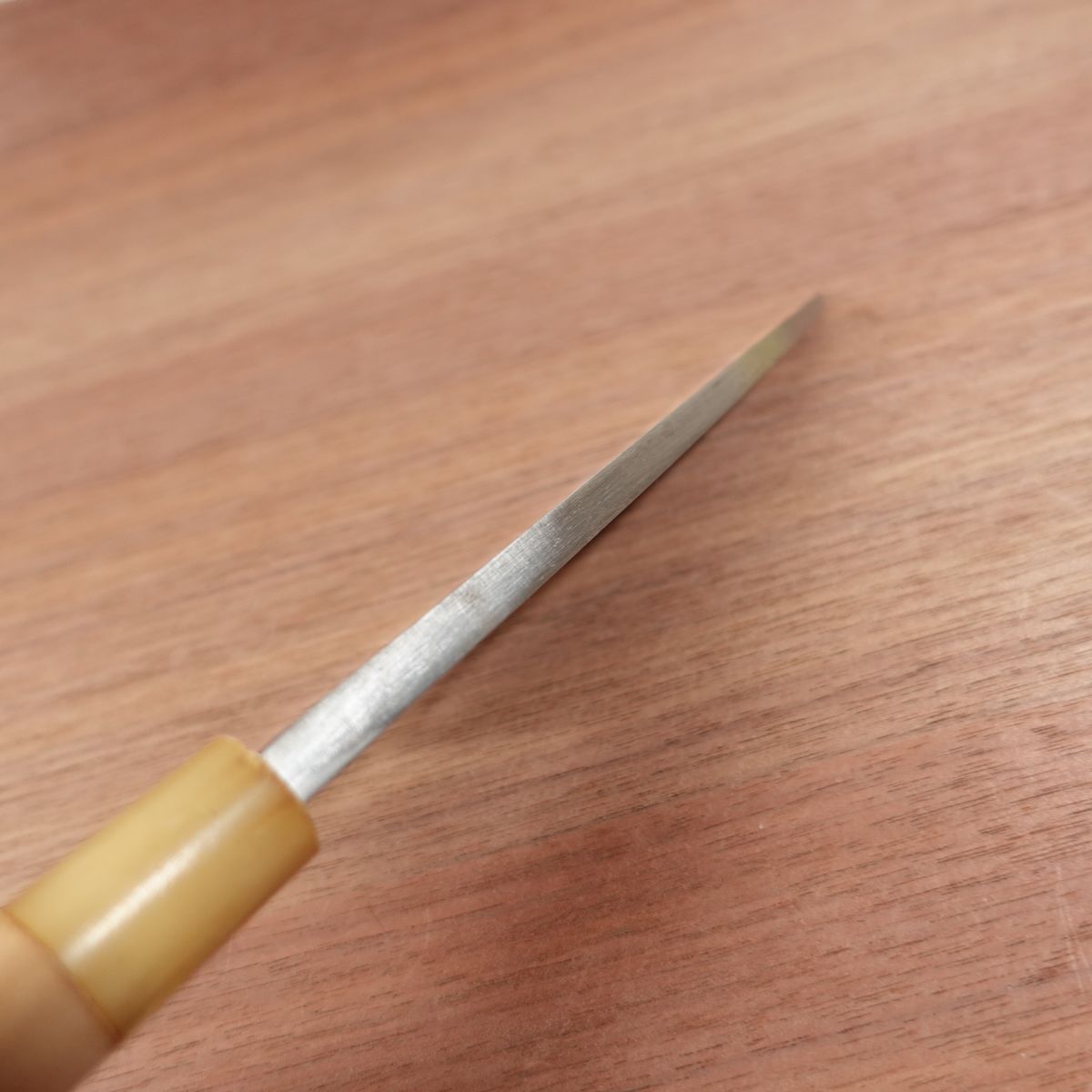 Matsuzakaya Special Selection Deba Knife, Sharpened, White Water Buffalo Handle, Lightly Used, 150mm