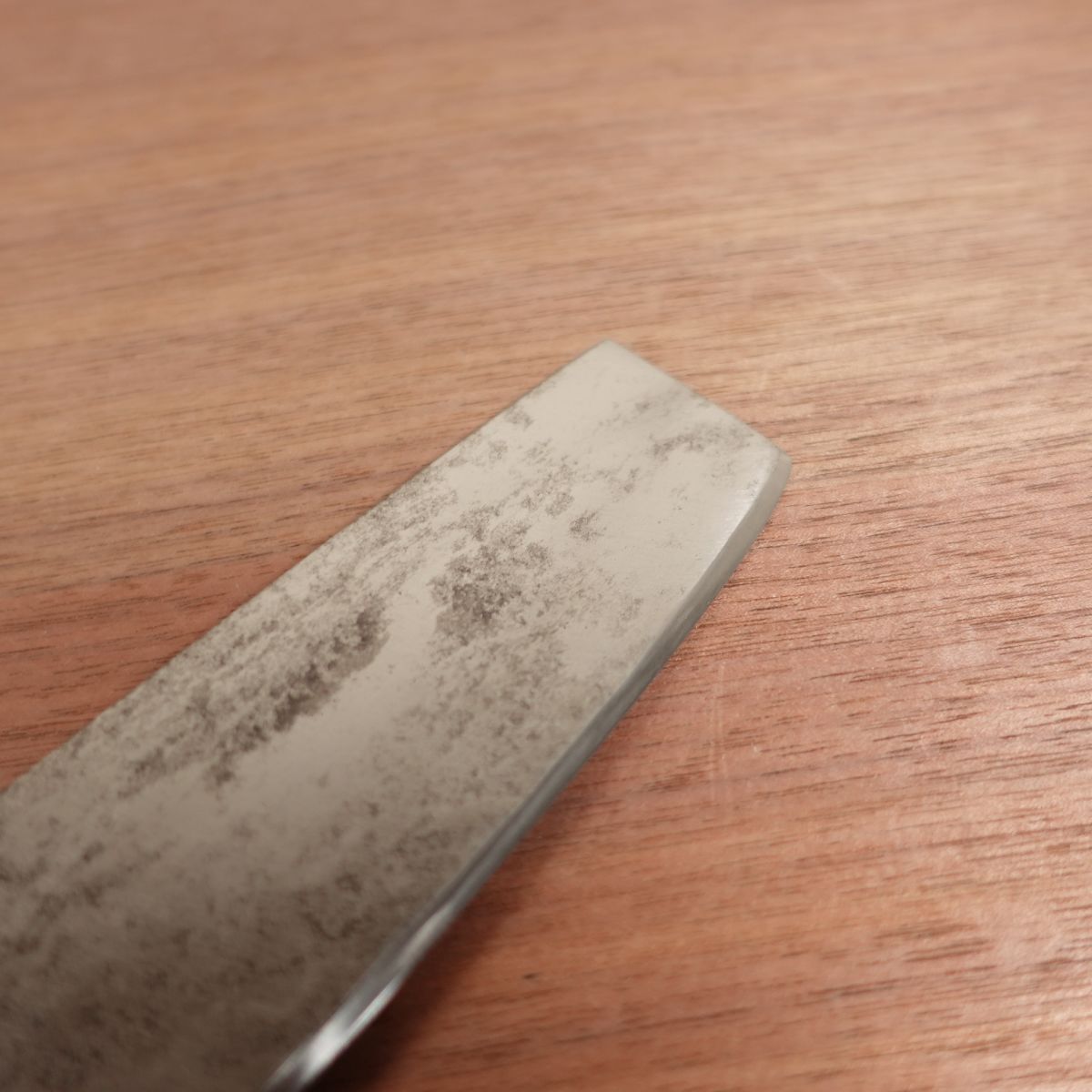 Kanesou Nakiri Blue Steel Aogami Buffalo Horn Handle Sharpened 170mm