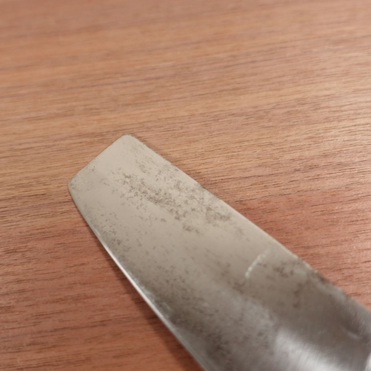 Kanesou Nakiri Blue Steel Aogami Buffalo Horn Handle Sharpened 170mm