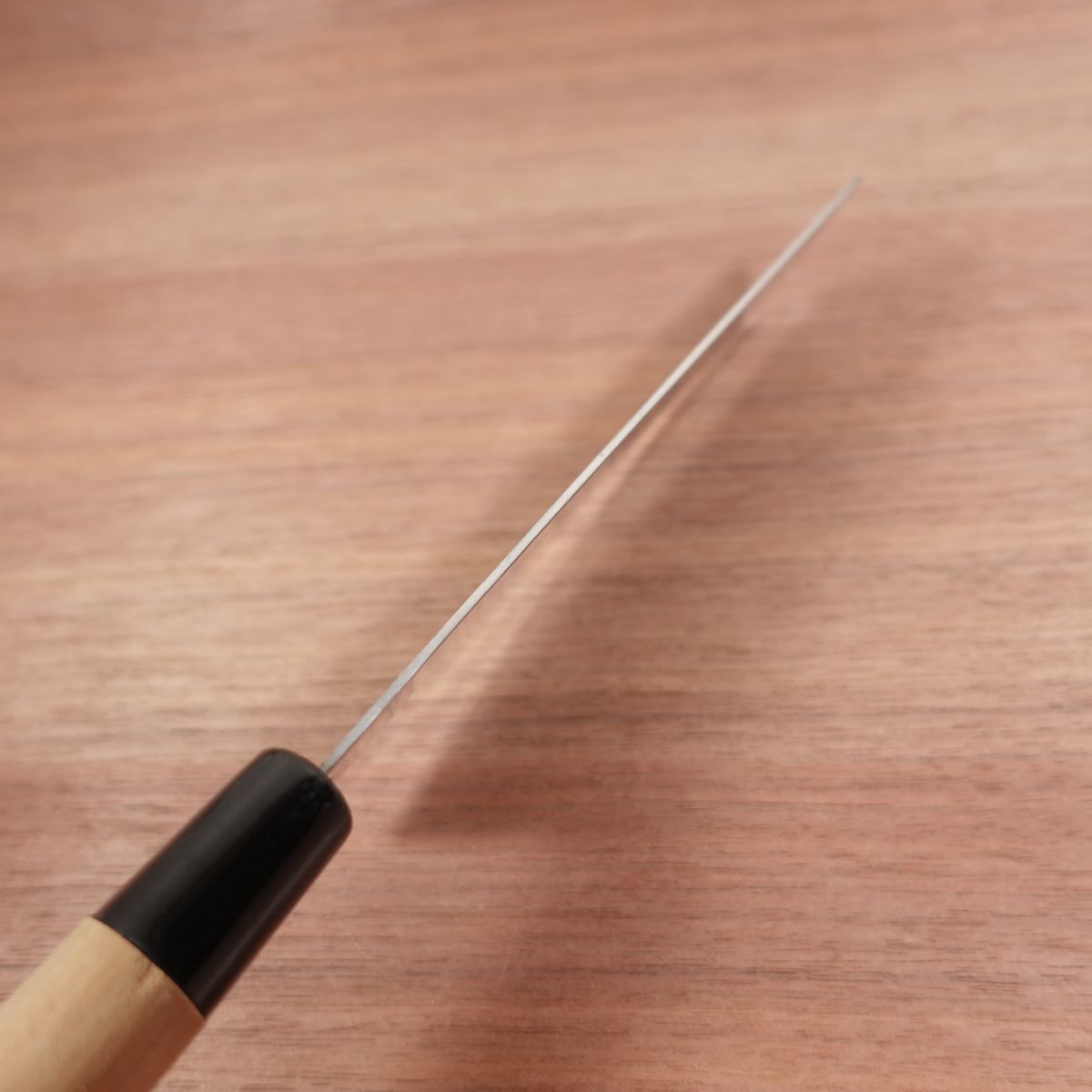 Katsuhiro Nakiri Knife, Sharpened, Carbon Steel, Double Bevel, Nakiri, Sticker on Handle, 160mm