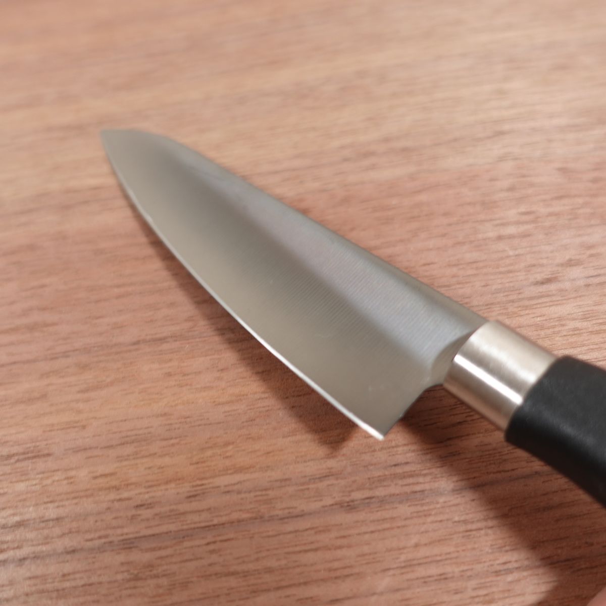 Noshu Masamune Petty Knife, Sharpened, Titanium Coating, Black, Fruit Knife, Garnishing Knife, Unused Stored Item, 130mm