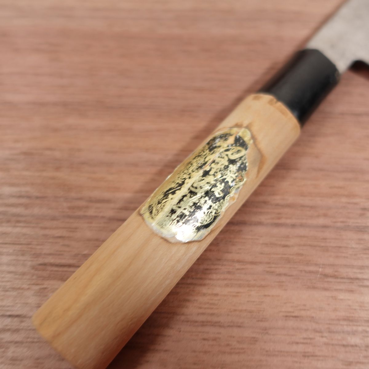 Azuma Roko Yanagiba Knife, Sharpened, Tokusen, Carbon Steel, Double Bevel, Sashimi Knife, Sticker on Handle, 220mm