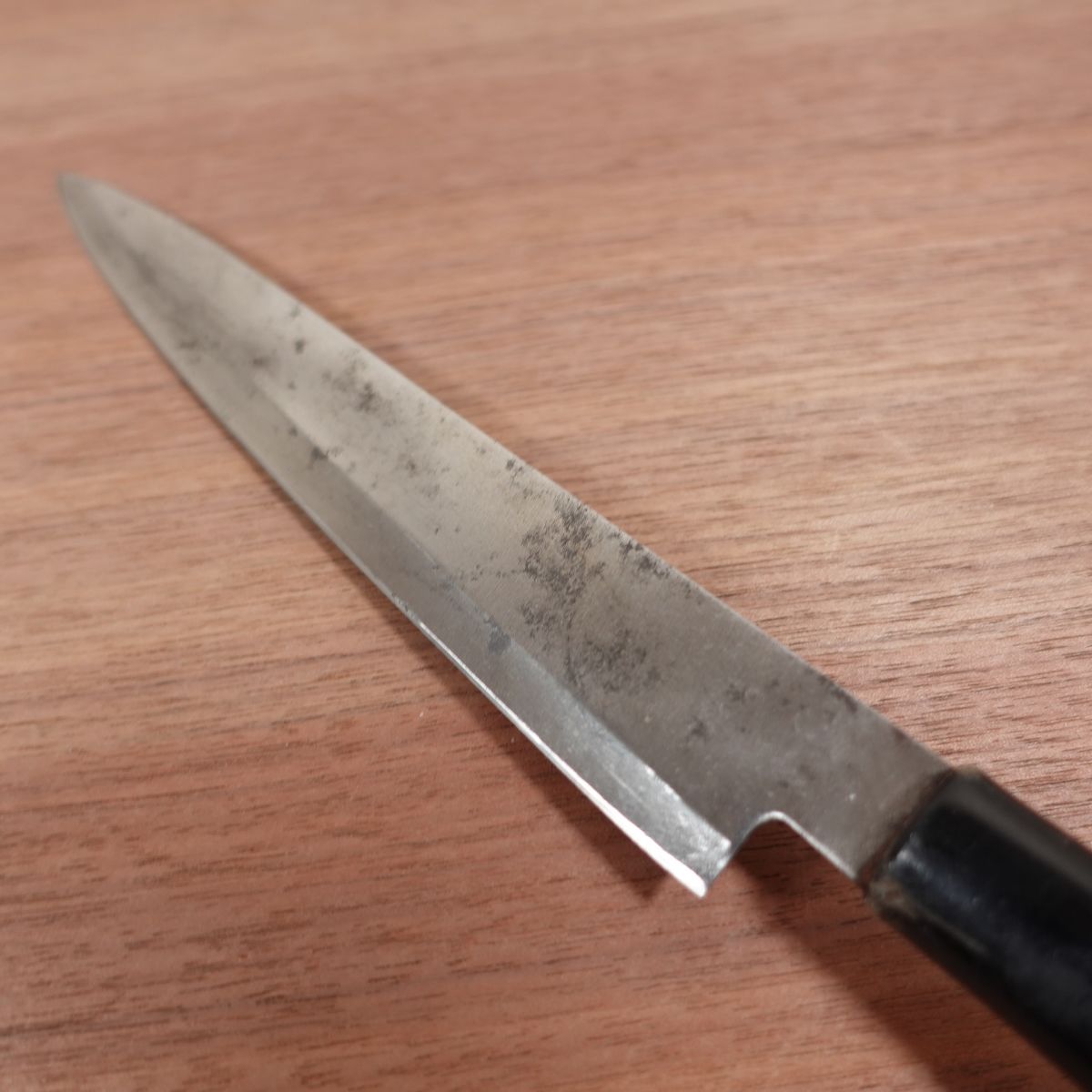 Azuma Roko Yanagiba Knife, Sharpened, Tokusen, Carbon Steel, Double Bevel, Sashimi Knife, Sticker on Handle, 220mm