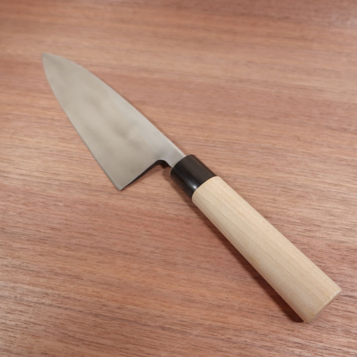 Masamoto Sohonten Large Deba Knife, Sharpened, Water Buffalo Handle, Unused Stored Item, 210mm