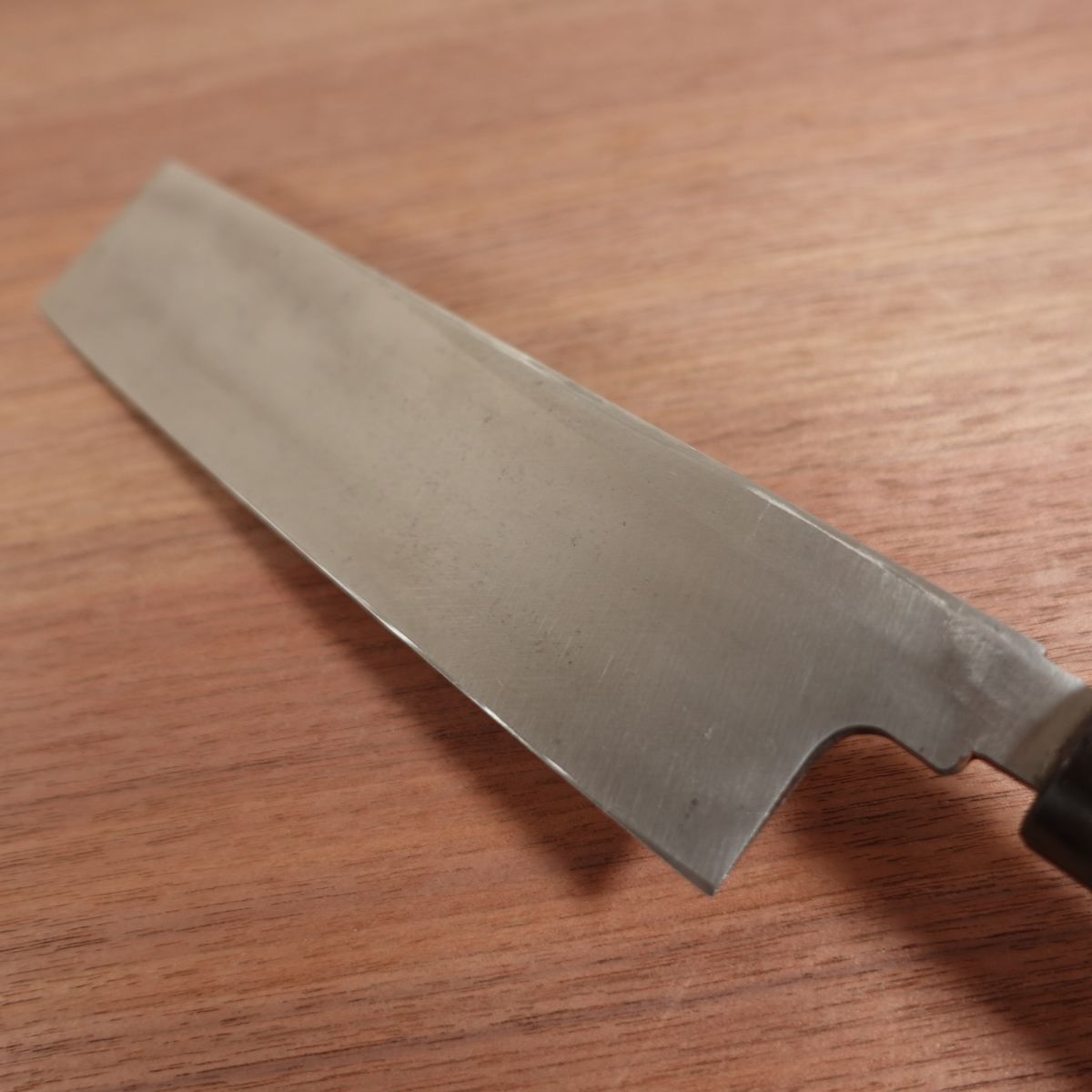 Masamoto Sohonten Usuba Knife, Sharpened, Water Buffalo Handle, Single Bevel, Nakiri, Lightly Used, 215mm