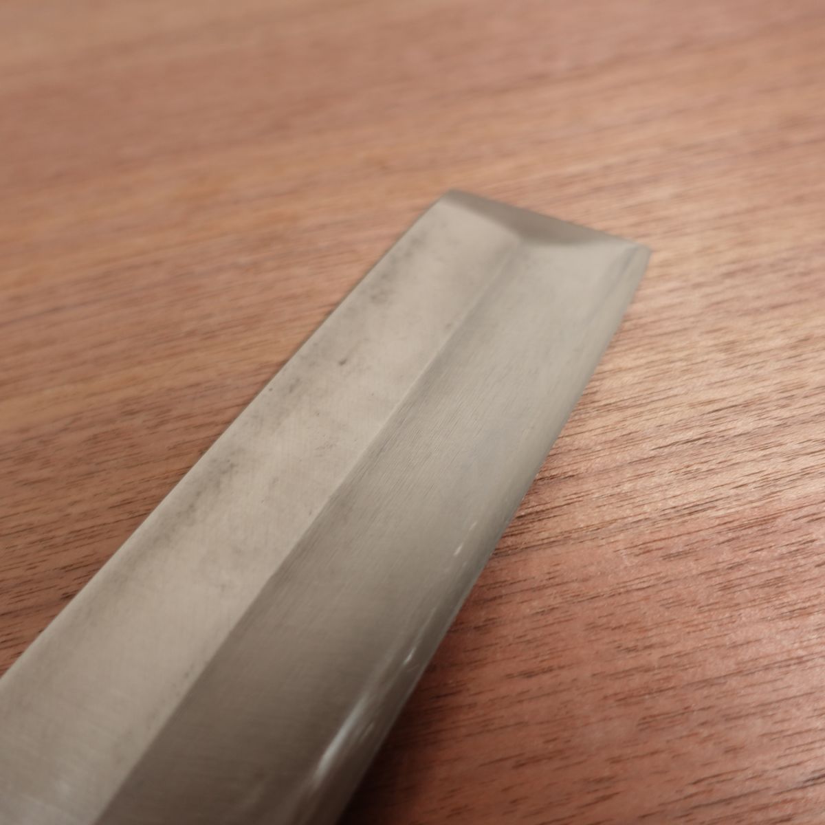 Masamoto Sohonten Usuba Knife, Sharpened, Water Buffalo Handle, Single Bevel, Nakiri, Lightly Used, 215mm