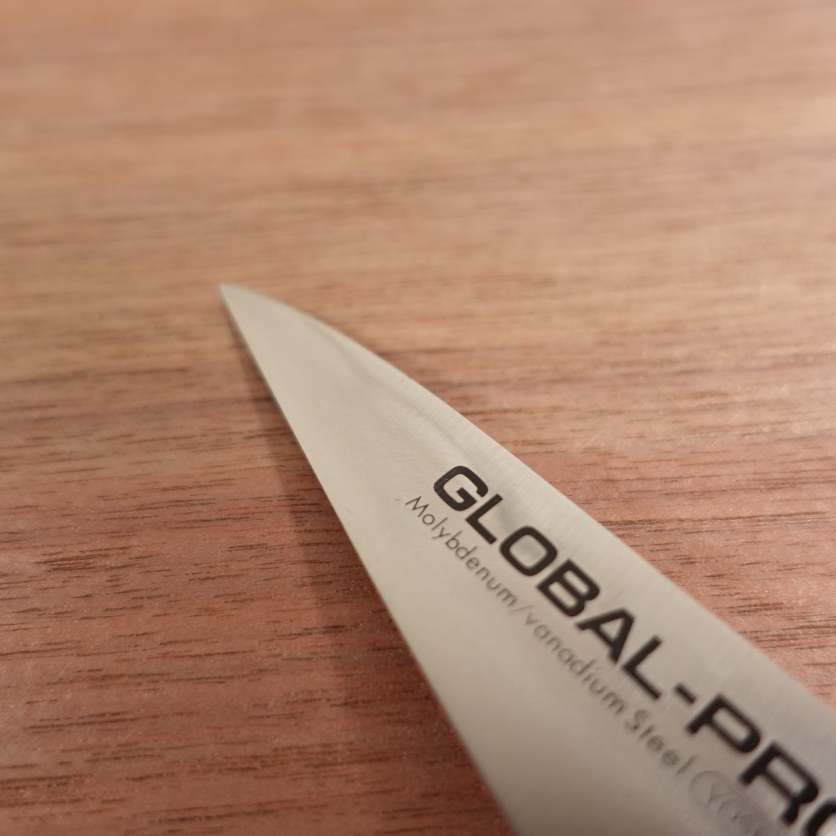 Global-Pro Paring Spear Knife, Sharpened, Single Bevel, Peeling Knife, GLOBAL-PRO, Protective Cover Included, GS-7, Rare, Nearly Unused Stored Item, 95mm
