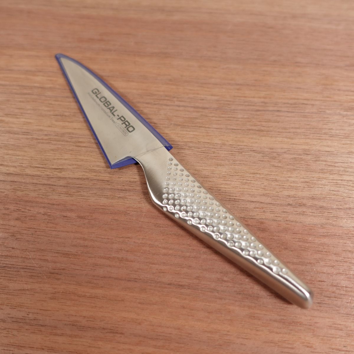 Global-Pro Paring Spear Knife, Sharpened, Single Bevel, Peeling Knife, GLOBAL-PRO, Protective Cover Included, GS-7, Rare, Nearly Unused Stored Item, 95mm