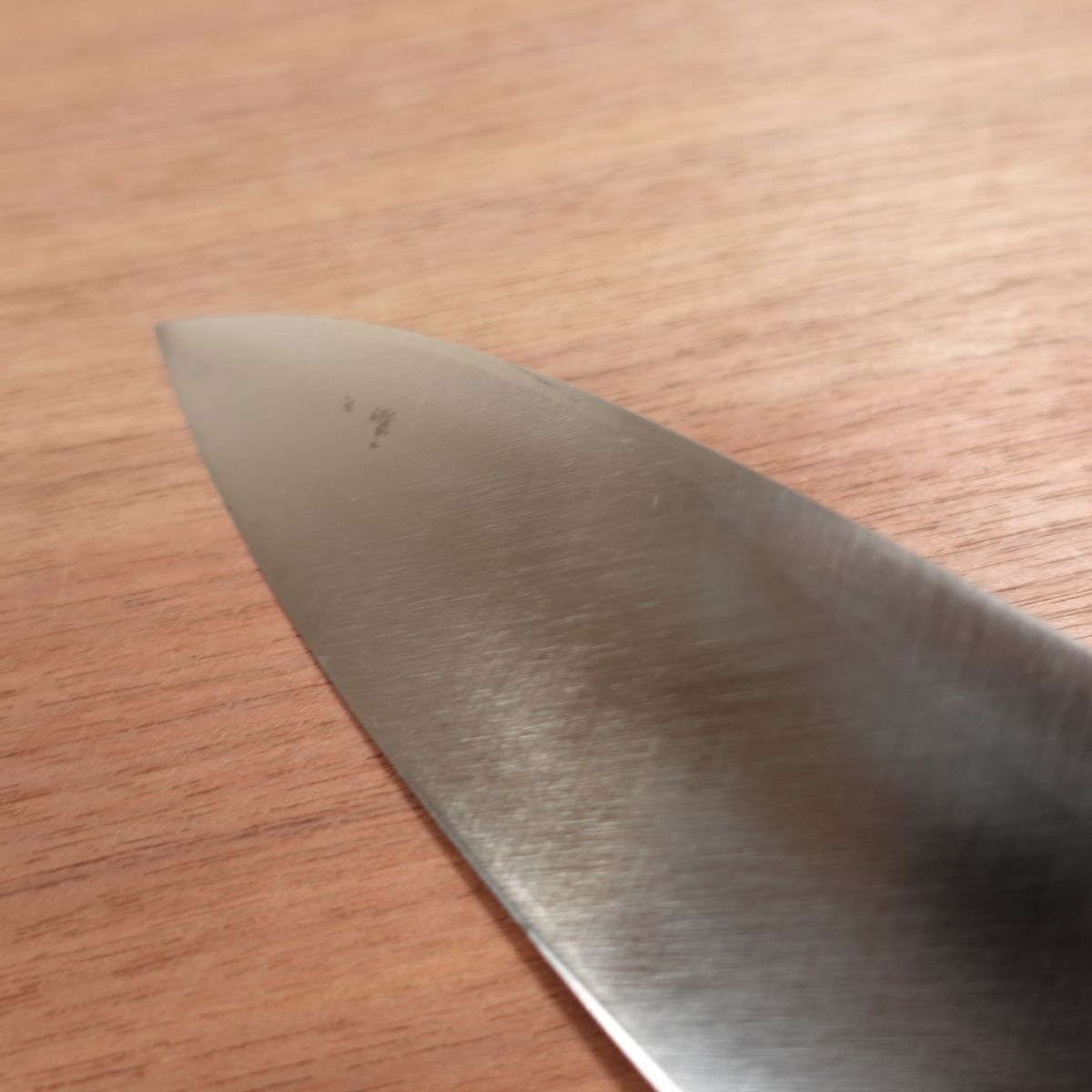 Kiya Deba Knife, Sharpened, Musashino, Water Buffalo Handle, Crack in Handle, Nearly Unused Stored Item, 170mm