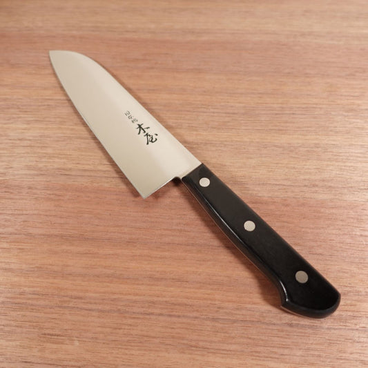 Nihonbashi Kiya Santoku Knife, Sharpened, All-Purpose Knife, Stainless Steel, Unused Stored Item, 175mm