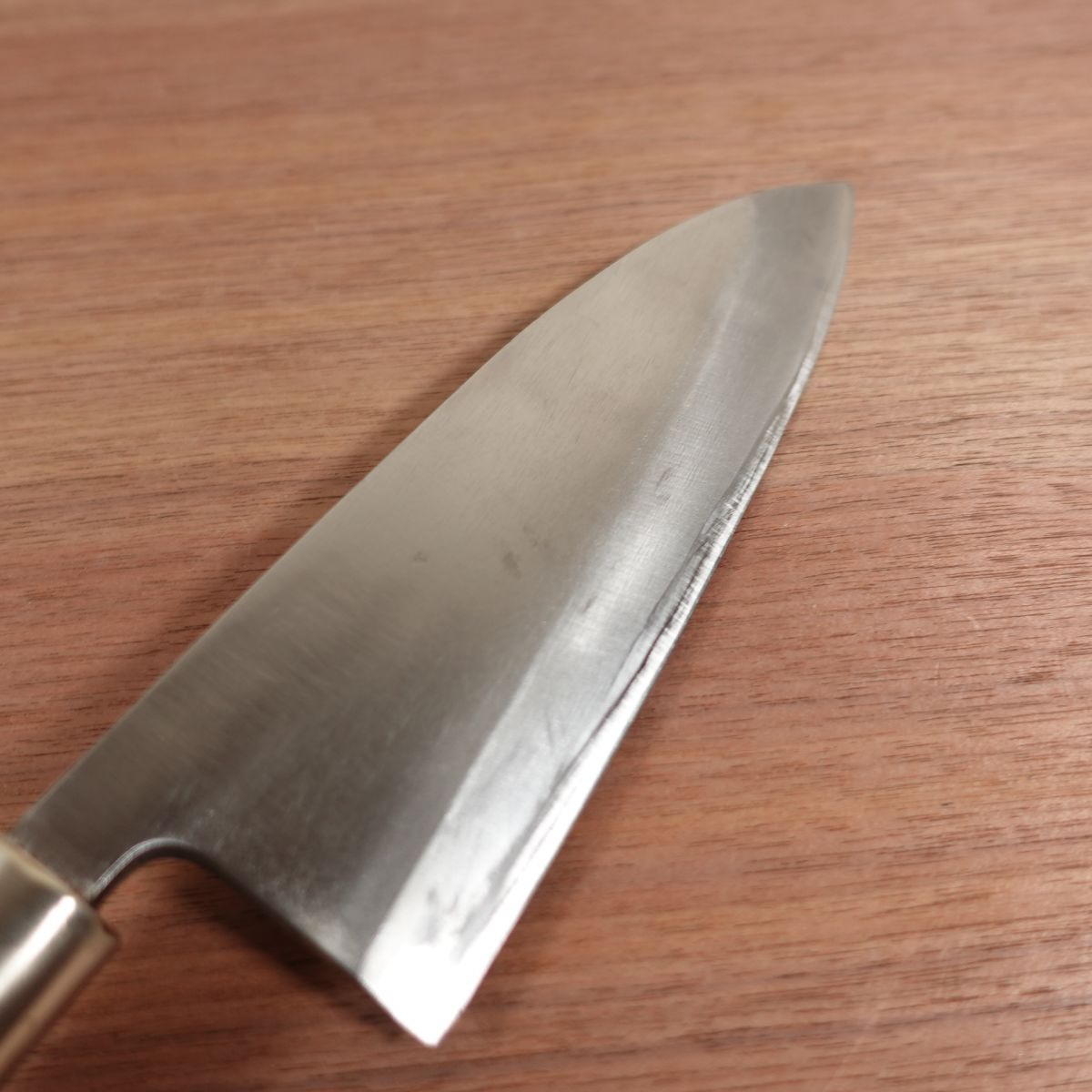 Sugimoto Deba Knife, Sharpened, Carbon Steel, Single Bevel, Lightly Used, 180mm